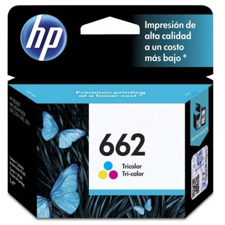 Cartucho De Tinta HP 662 Tricolor CZ104AL 100 Paginas 2515 3515