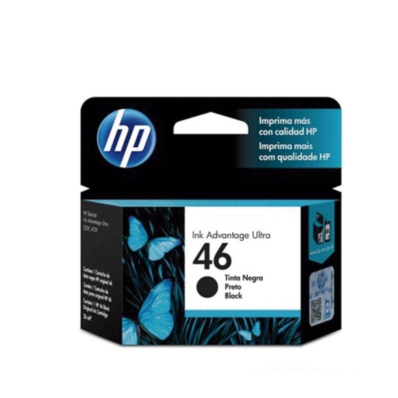 Cartucho De Tinta HP 46 Negro CZ637AL 1500 Paginas 2529 4729
