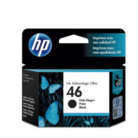 Cartucho De Tinta HP 46 Negro CZ637AL 1500 Paginas 2529 4729