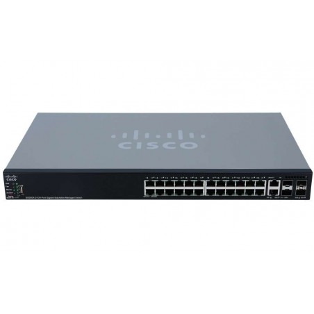 Switch Cisco SG550X 24 Puertos Gigabit Administrable Escalable SG550X-24-K9-NA