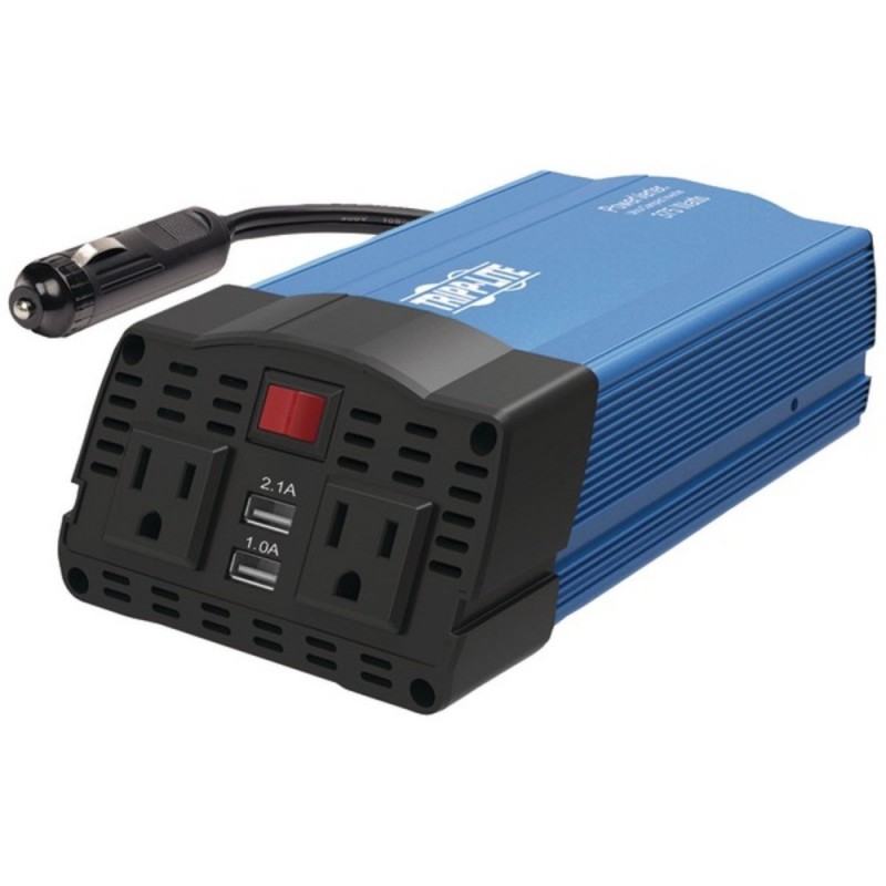 Inversor Tripp Lite PV375USB Para Automovil 375W 2 Tomas 2 Puertos Carga USB