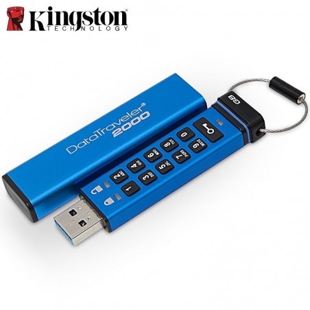 Memoria USB 3.1 Kingston 16GB Encriptada Teclado Alfanumerico DataTraveler DT2000/16GB