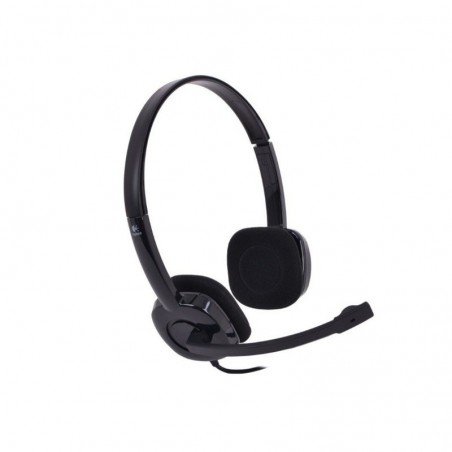 Diadema Logitech H151 Stereo 3.5mm Con Microfono Negro