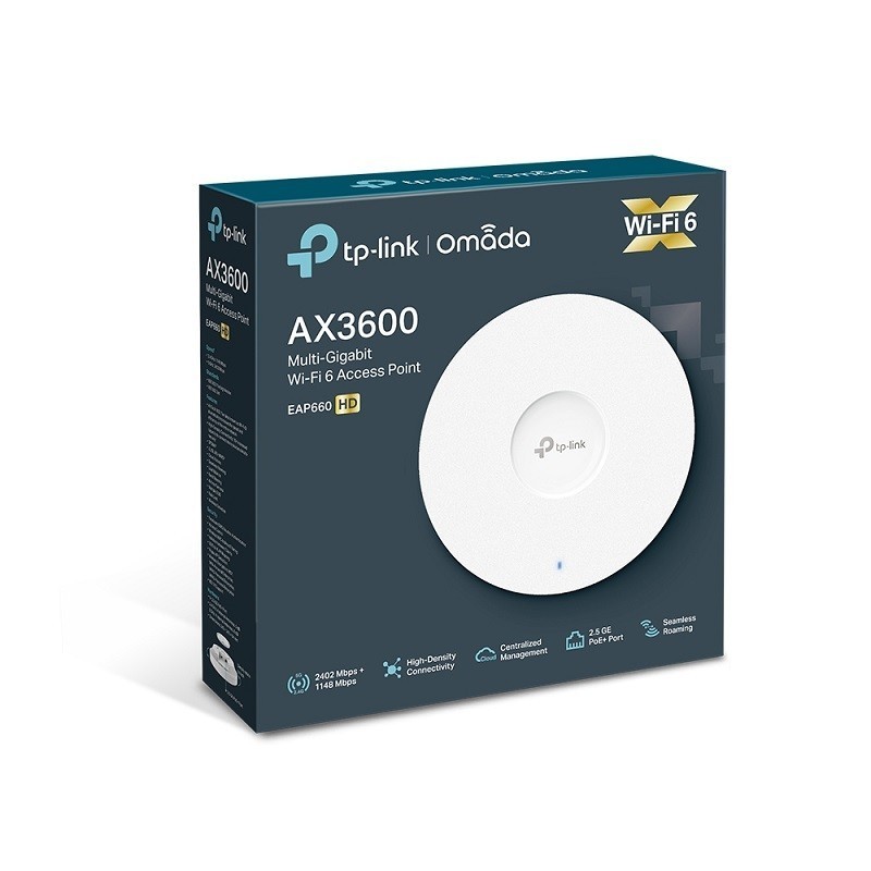 Access Point Tp-Link EAP660 WiFi 6 AX3600 Doble Banda 1148Mbps