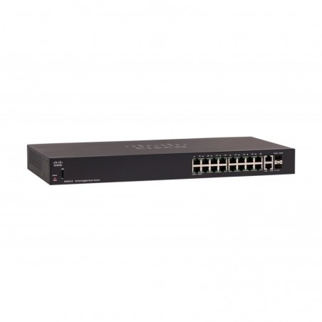 Switch Cisco SG250 16 Puertos Gigabit + 2SFP Administrable SG250-18-K9-NA