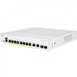 Switch Cisco CBS350 8 Puertos Gigabit PoE 2SFP Administrable