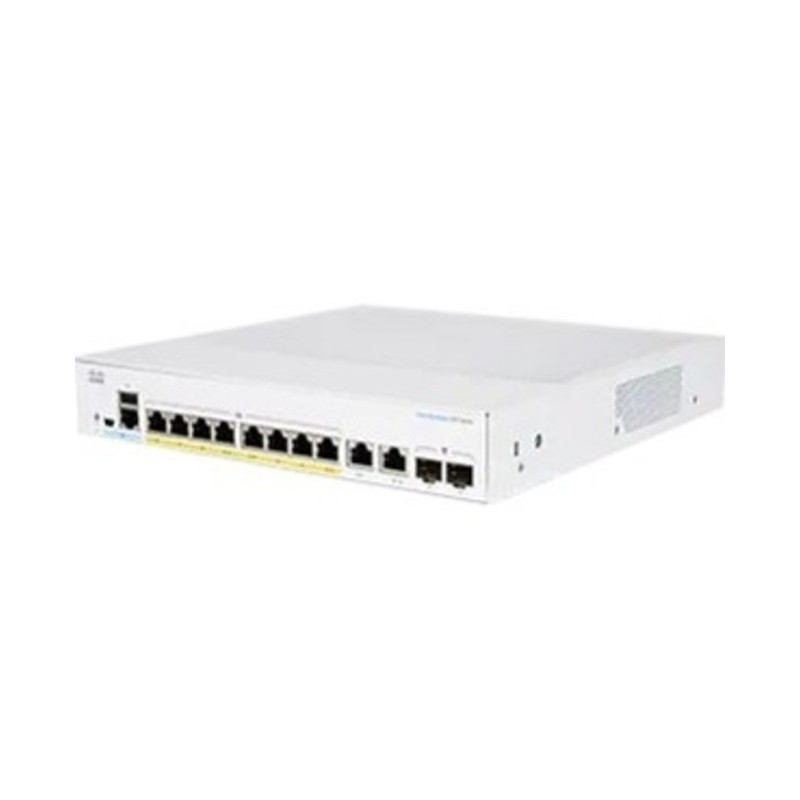 Switch Cisco CBS350 8 Puertos Gigabit PoE 2SFP Administrable