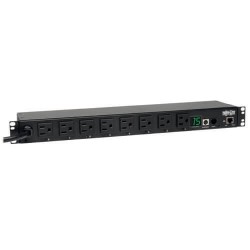 PDU Tripp Lite Eaton PDUMH15AT 15A 1.4Kw Monofasico Medidor Digital 8 Tomas Horizontal Rack 120v
