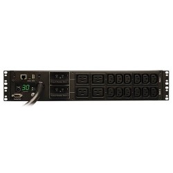 PDU Eaton Tripp Lite PDUMH20AT 20A 1.9Kw Monofasico Medidor Digital 16 Tomas Horizontal Rack 120v