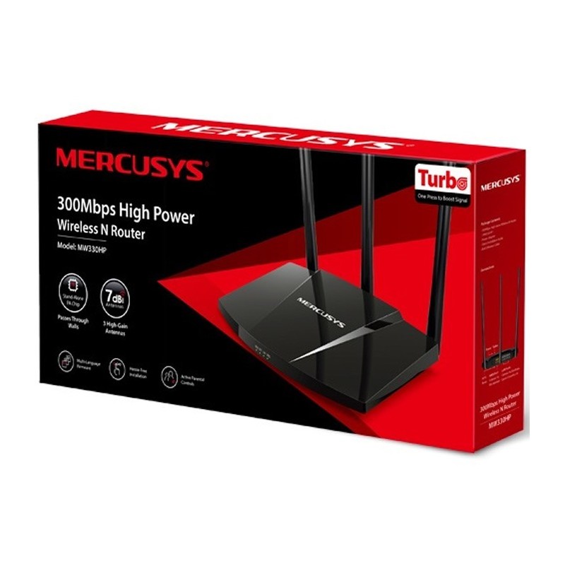 Router Mercusys Tp-Link MW330HP Inalambrico 300Mbps 1 Wan 3 Lan