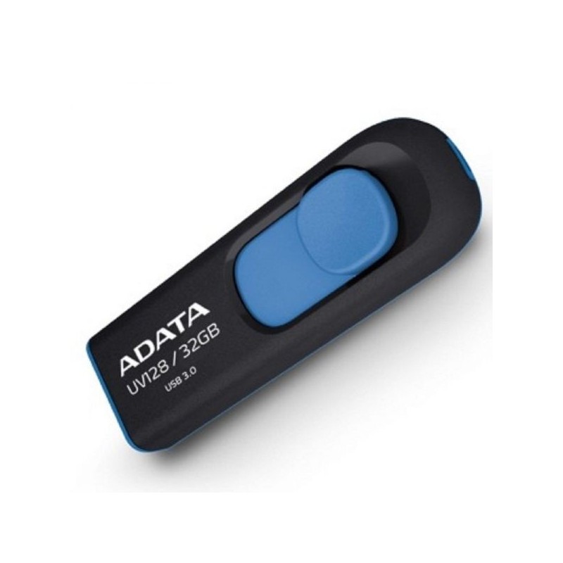 Memoria USB Adata 32GB UV128 Negro y Azul USB 3.0