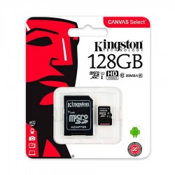 Memoria Kingston MicroSD 128GB MicroSDXC Canvas Select Plus Adaptador
