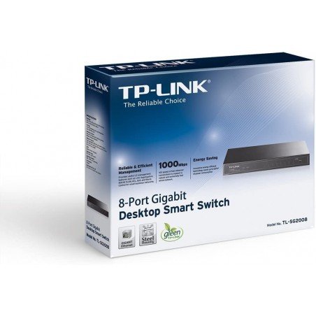 Switch Tp-Link 8 Puertos Gigabit 10/100/1000 TL-SG2008 Inteligente
