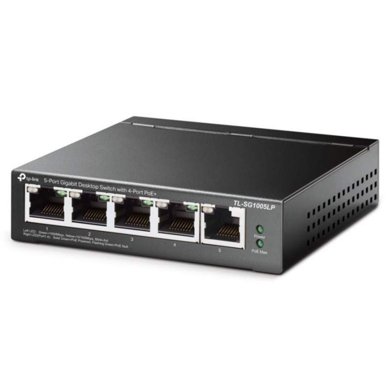Switch Tp-Link TL-SG1005LP 5 Puertos Gigabit 4PoE No Administrable