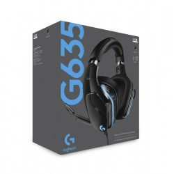Diadema Logitech G635 Gaming Alambrica Plug 3.5mm USB Negro Multiplataforma