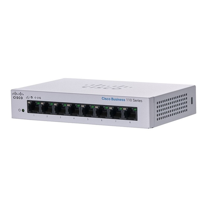 Switch Cisco CBS110 8 Puertos Gigabit Ethernet No Administrable