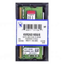 Memoria Para Portatil Kingston 8GB DDR4 2666Mhz KVR26S19S6/8
