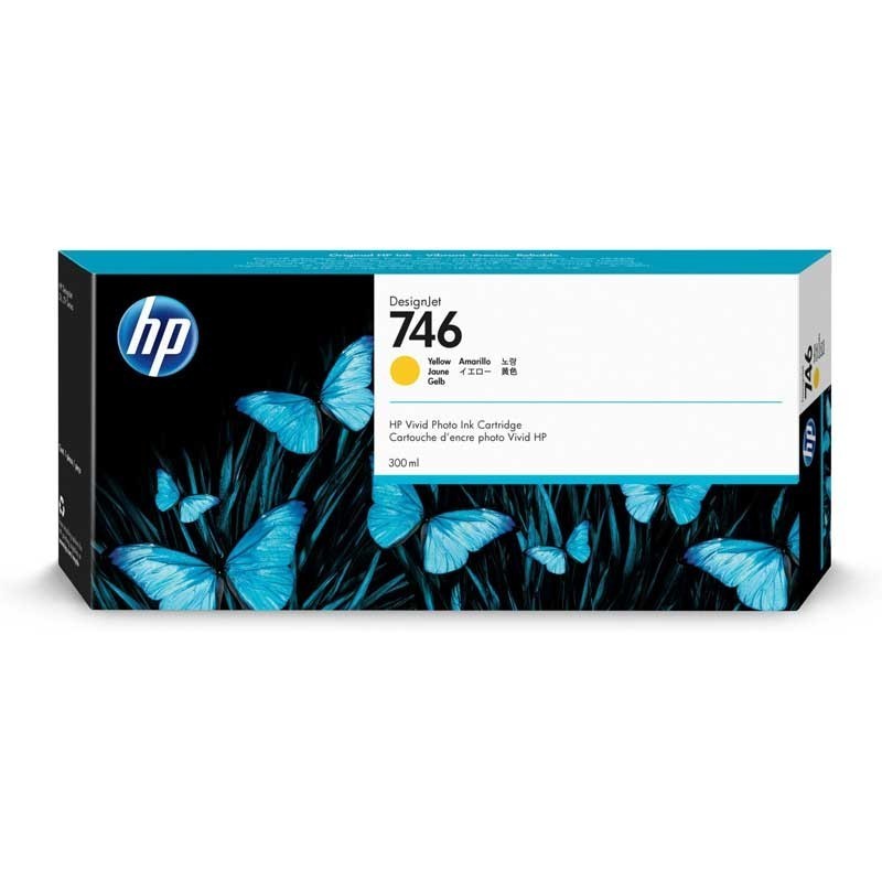 Cartucho de tinta amarilla DesignJet HP 746 de 300 ml