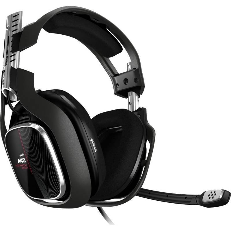 Diadema Logitech Astro A40 Gaming 3.5mm USB Microfono Negra Silver 939-001658