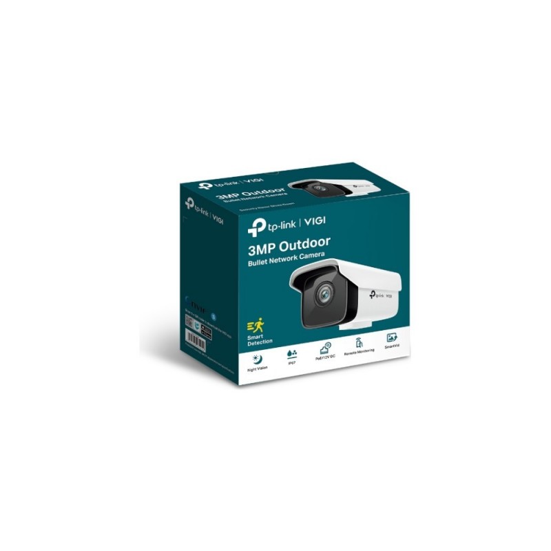 Camara Tp-Link De Red Tipo Bala De 3MP Para Exteriores VIGI C300HP-6