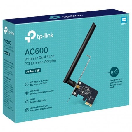 Adaptador Tp-Link Archer T2E PCI Express Inalambrico Doble Banda AC600