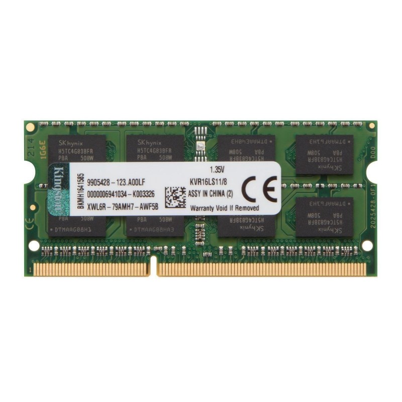 Memoria Para Portatil kingston 8GB DDR3L 1600Mhz