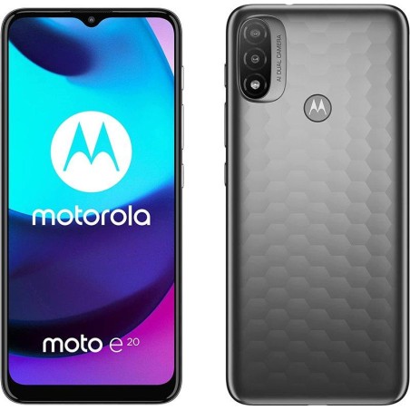 Celular Smartphone Moto E20 6.5" Gris 2GB 32GB