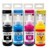 Kit 4 Botellas Tinta Epson 664 Negra Cyan Magenta Yellow L200 L210 L350 L555. N/P: T664520-4P