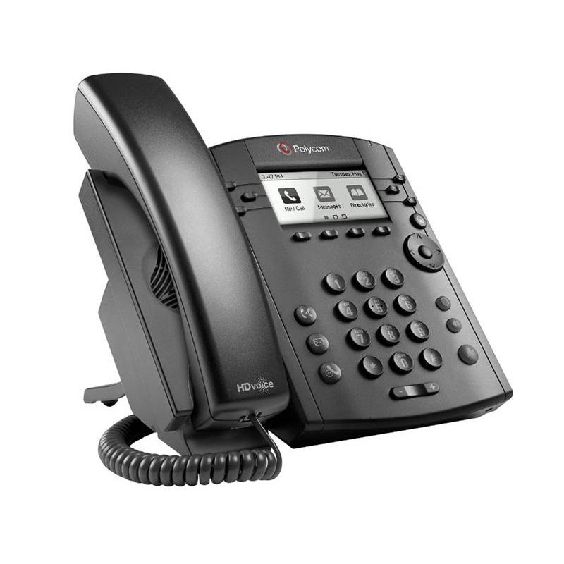 Poly Microsoft Skype For Business/Lync Edition Vvx 301 6-Line Desktop Phone With Hd Voice, Dual 10/100 Ethernet Ports And Polyco
