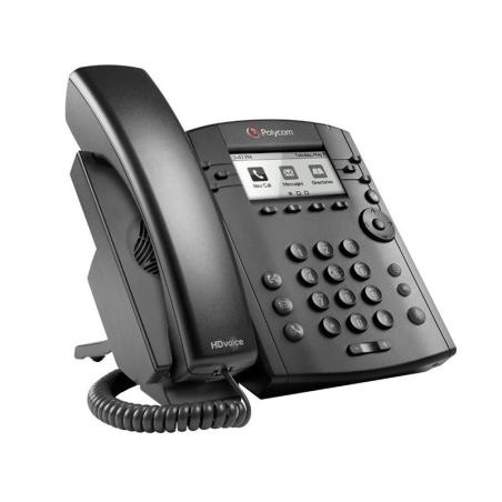 Poly Microsoft Skype For Business/Lync Edition Vvx 301 6-Line Desktop Phone With Hd Voice, Dual 10/100 Ethernet Ports And Polyco