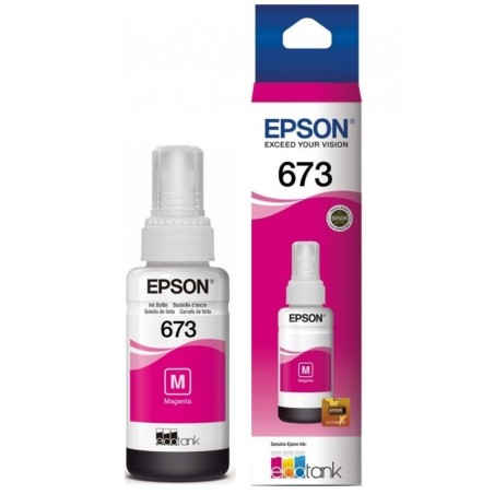 Botella De Tinta Epson Magenta 673 T673320 L800 L805