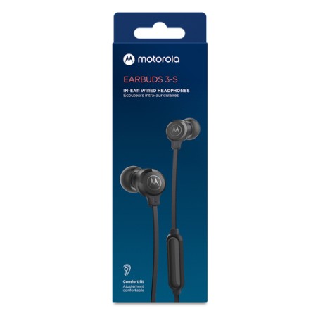 Audifonos Motorola Earbuds 3-s Negro Con Cable