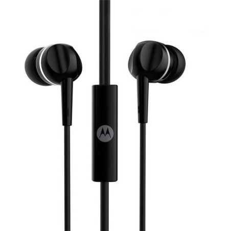 Audifonos Motorola Earbuds 105 Negro Con Cable