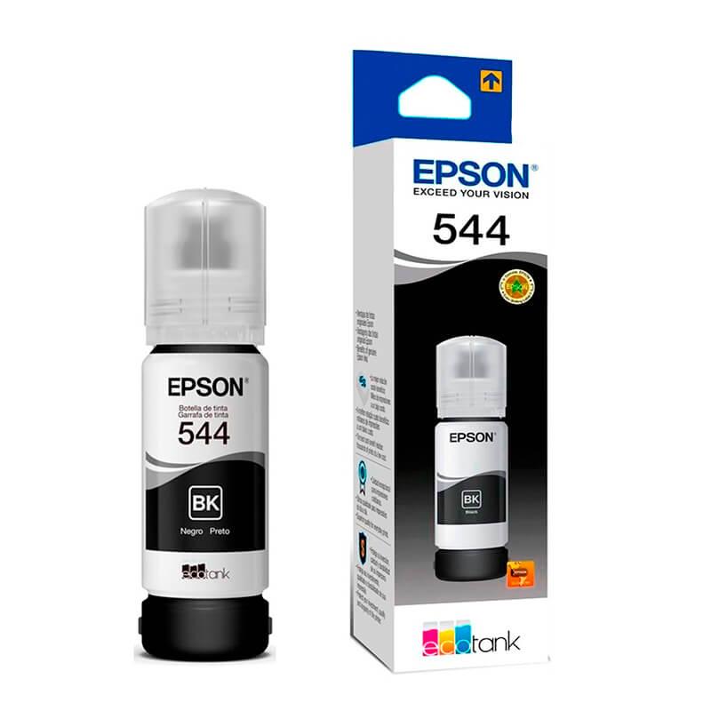 Botella De Tinta Epson 544 BK Negro T544120 65ml L3110 L3150 L1110 L5190