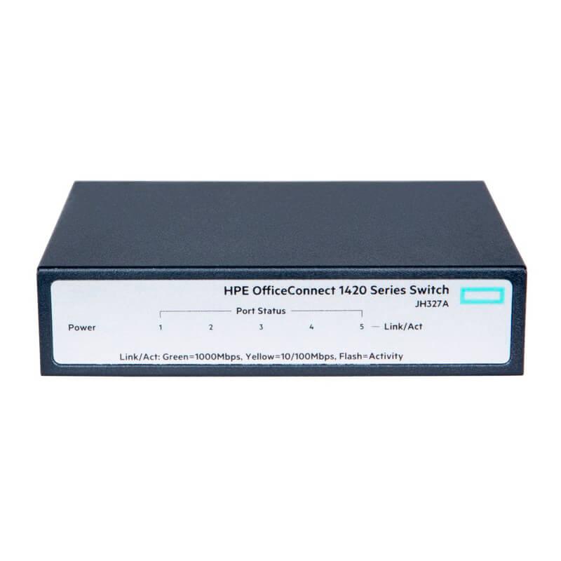 Switch 5 Puertos Gigabit HP Aruba 1420 JH327A No Administrable