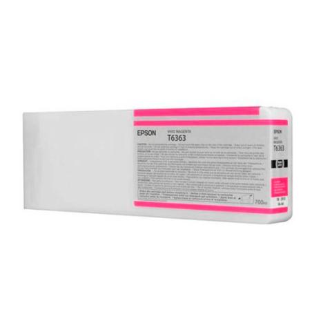 Cartucho De Tinta Epson T6363 Vivid Magenta 700ml Plotter Stylus Pro 9700
