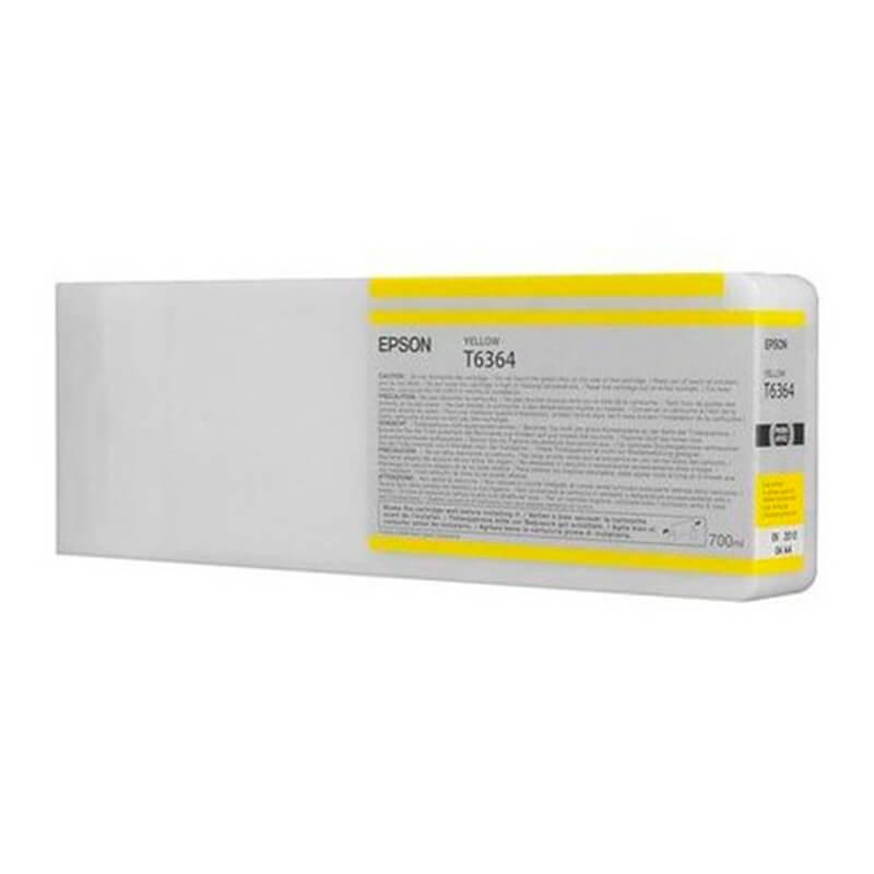 Cartucho De Tinta Epson T6364 Yellow 700ml Plotter Stylus Pro 9700
