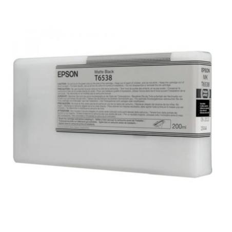 Cartucho De Tinta Epson T6538 Matte Black 200ml Stylus Pro 4900