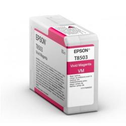 Cartucho De Tinta Epson T8503 Vivid Magenta 80ml SureColor P800