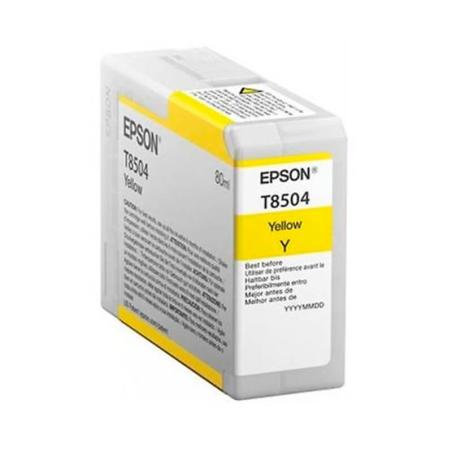 Cartucho De Tinta Epson T8504 Yellow 80ml SureColor P800
