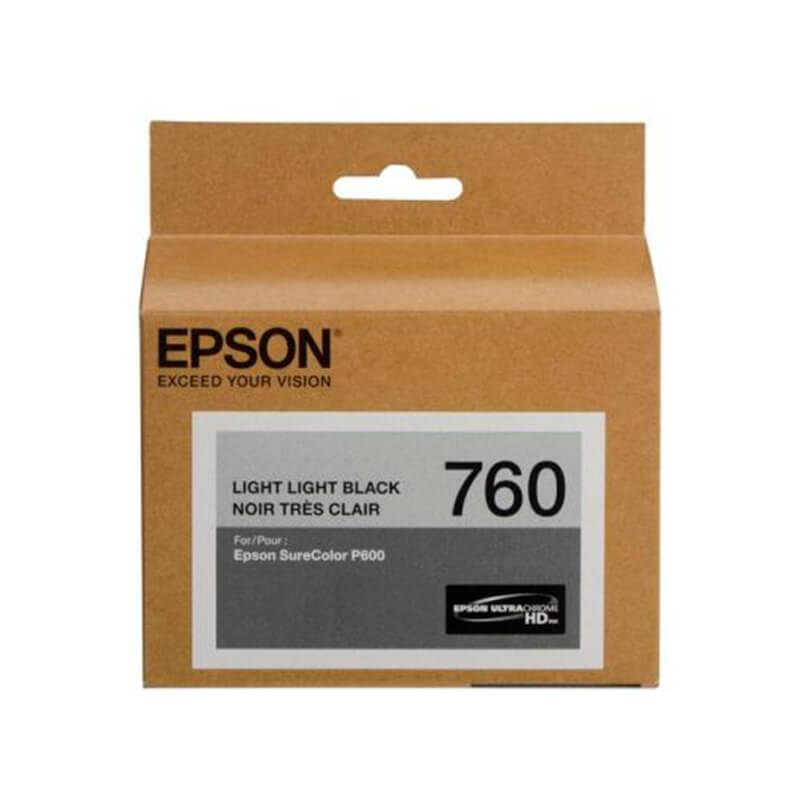 Cartucho De Tinta Epson 760 Light Light Black T760920 SureColor P600 26ml
