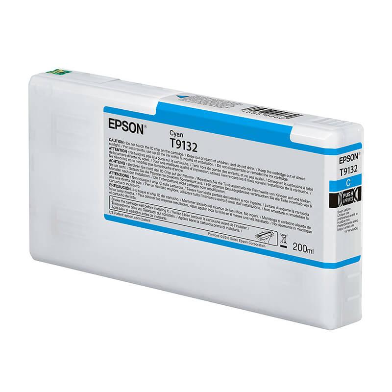 Cartucho De Tinta Epson T9132 Cyan Ultrachrome HDX 200ml P5000