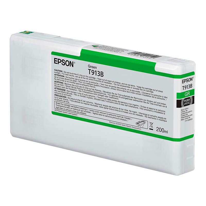 Cartucho De Tinta Epson T913B Green Ultrachrome HDX 200ml P5000