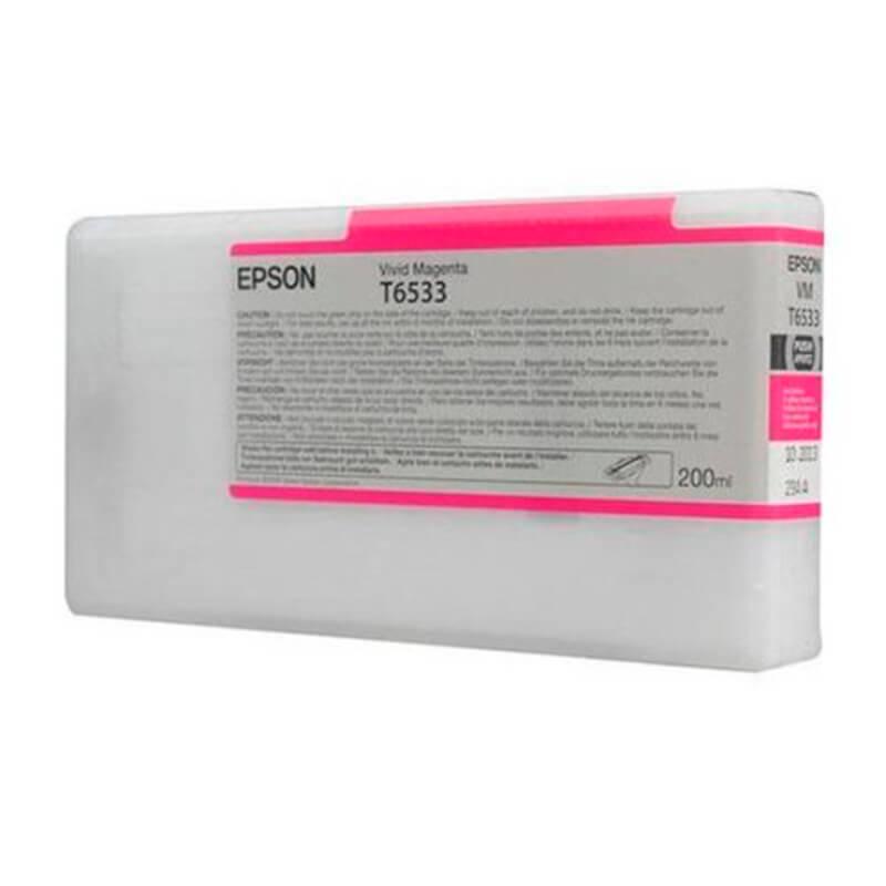 Cartucho De Tinta Epson T6533 Vivid Magenta 200ml Stylus Pro 4900