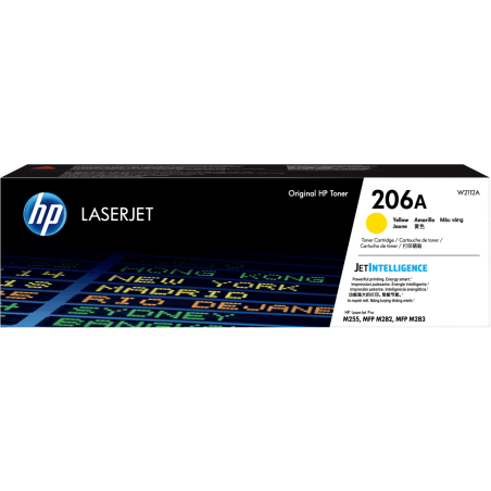 TONER HP AMARILLO 206A LASERJET PRO M255, M283  1.250 PAG