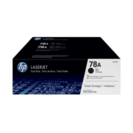 TONER HP NEGRO LJ P1566P1606M1536 2100 PAG X 2 UNIDADES