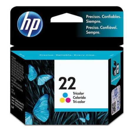 Cartucho De Tinta HP 22 Tricolor C9352AL 140 Paginas Deskjet 3940