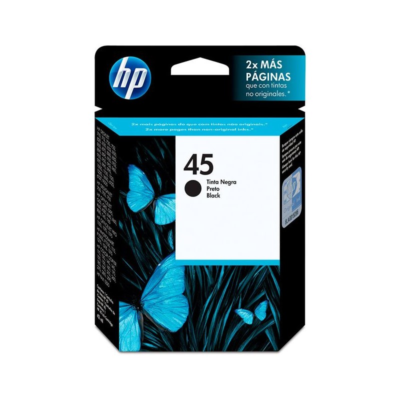 CARTUCHO HP NEGRO  45 DESKJET  712 20  22  820 30 32 50 55  833 PAG