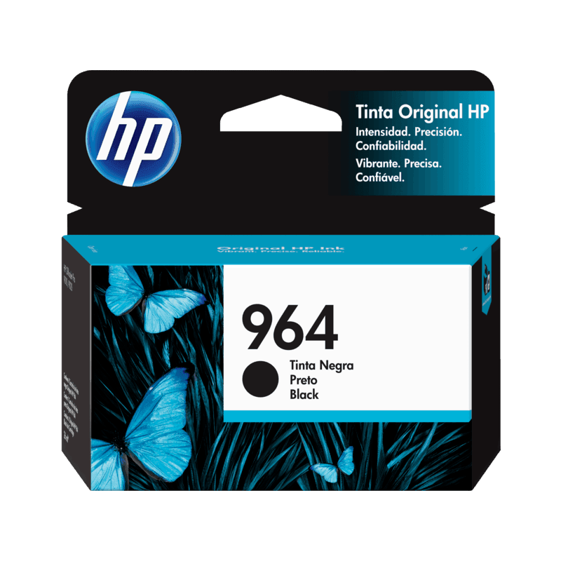 Cartucho De Tinta HP 964 Negro 3JA53AL 1.000 Paginas OfficeJet Pro 9010 9020