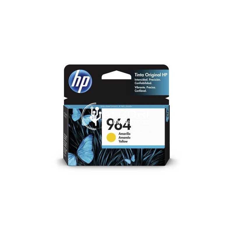 Cartucho De Tinta HP 964 Amarillo 3JA52AL 700 Paginas OfficeJet Pro 9010 9020